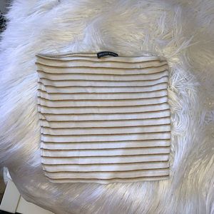 White striped tube top